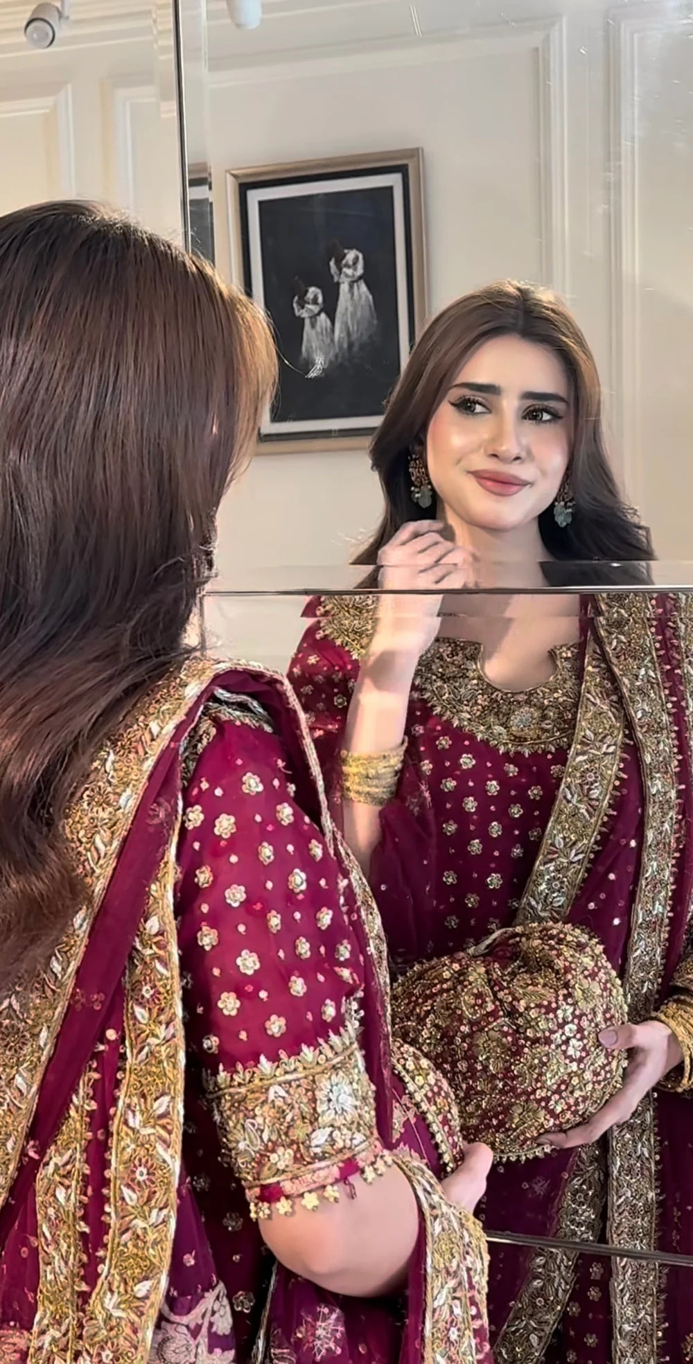 Haris Shakeel - Aisha Afridi pakistani fashion outfit with…